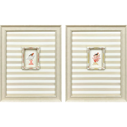 Underwater Collage Wood Framed Wall Art 2PC