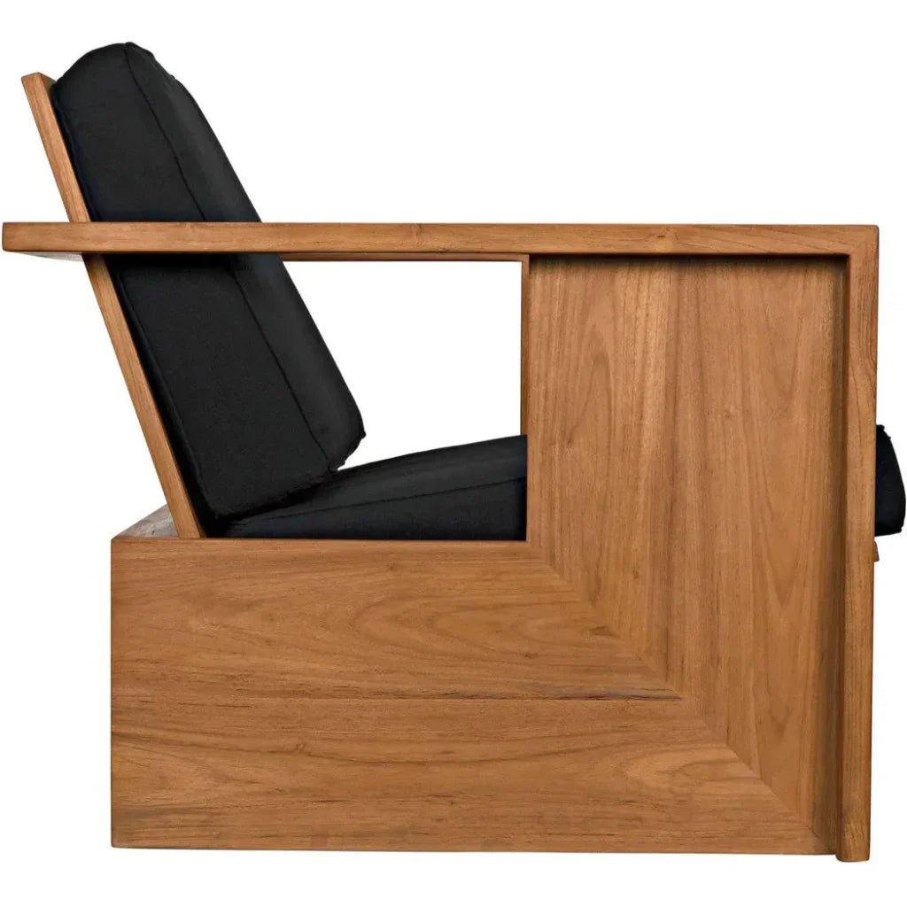 Ungaro Chair, Teak - LOOMLAN - Noir - Accent Chairs