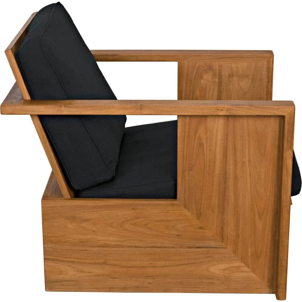 Ungaro Chair, Teak - LOOMLAN - Noir - Accent Chairs