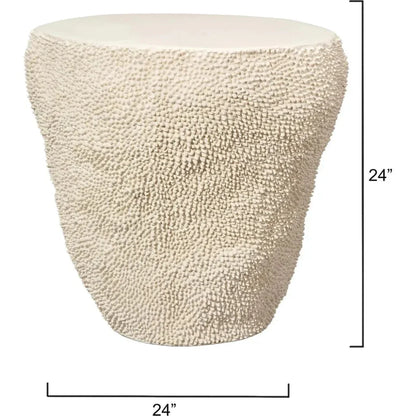 Uni Artisan Crafted Fiberglass Side Table