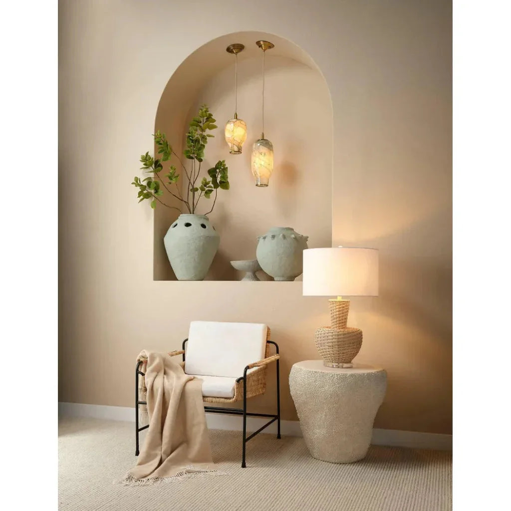 Uni Artisan Crafted Fiberglass Side Table