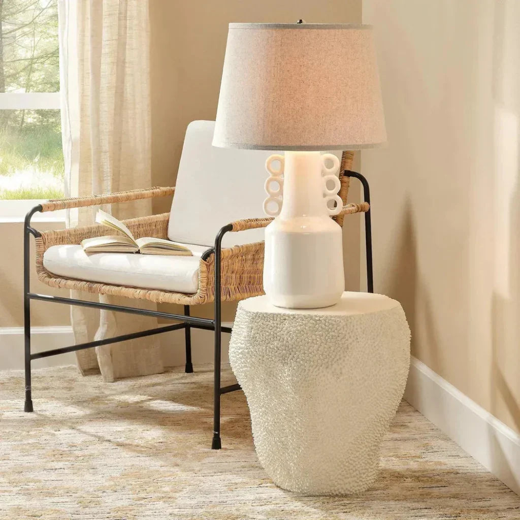 Uni Artisan Crafted Fiberglass Side Table