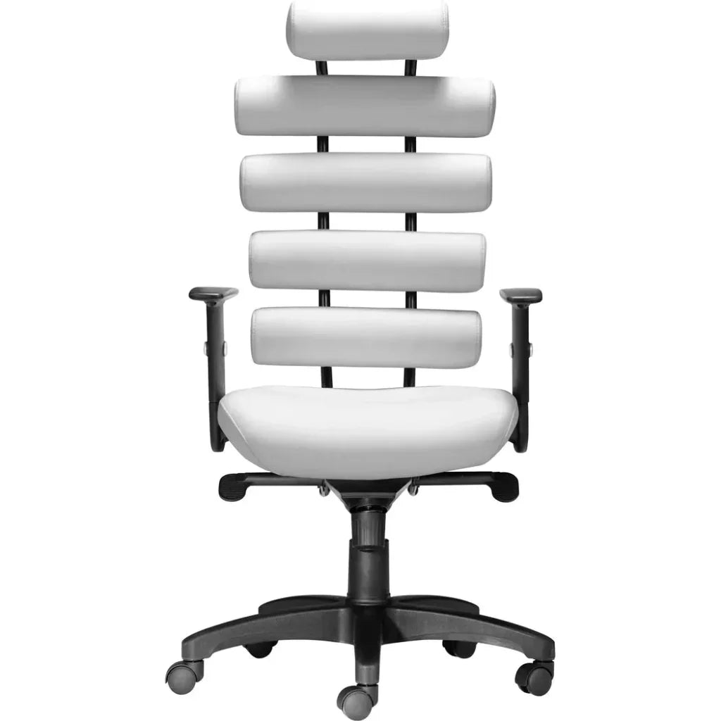 Unico Office Chair White-Office Chairs-Zuo Modern-LOOMLAN
