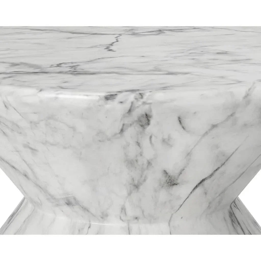 Union Concrete Outdoor Round End Table - LOOMLAN - SUNPAN - Outdoor Side Tables