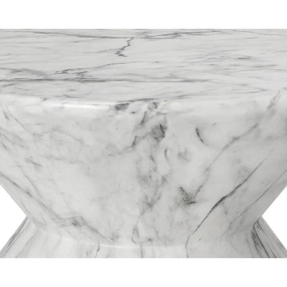 Union Concrete Outdoor Round End Table - LOOMLAN - SUNPAN - Outdoor Side Tables