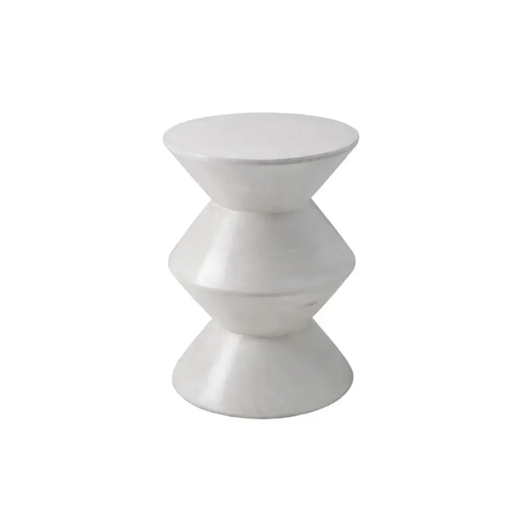 Union Concrete Outdoor Round End Table - LOOMLAN - SUNPAN - Outdoor Side Tables