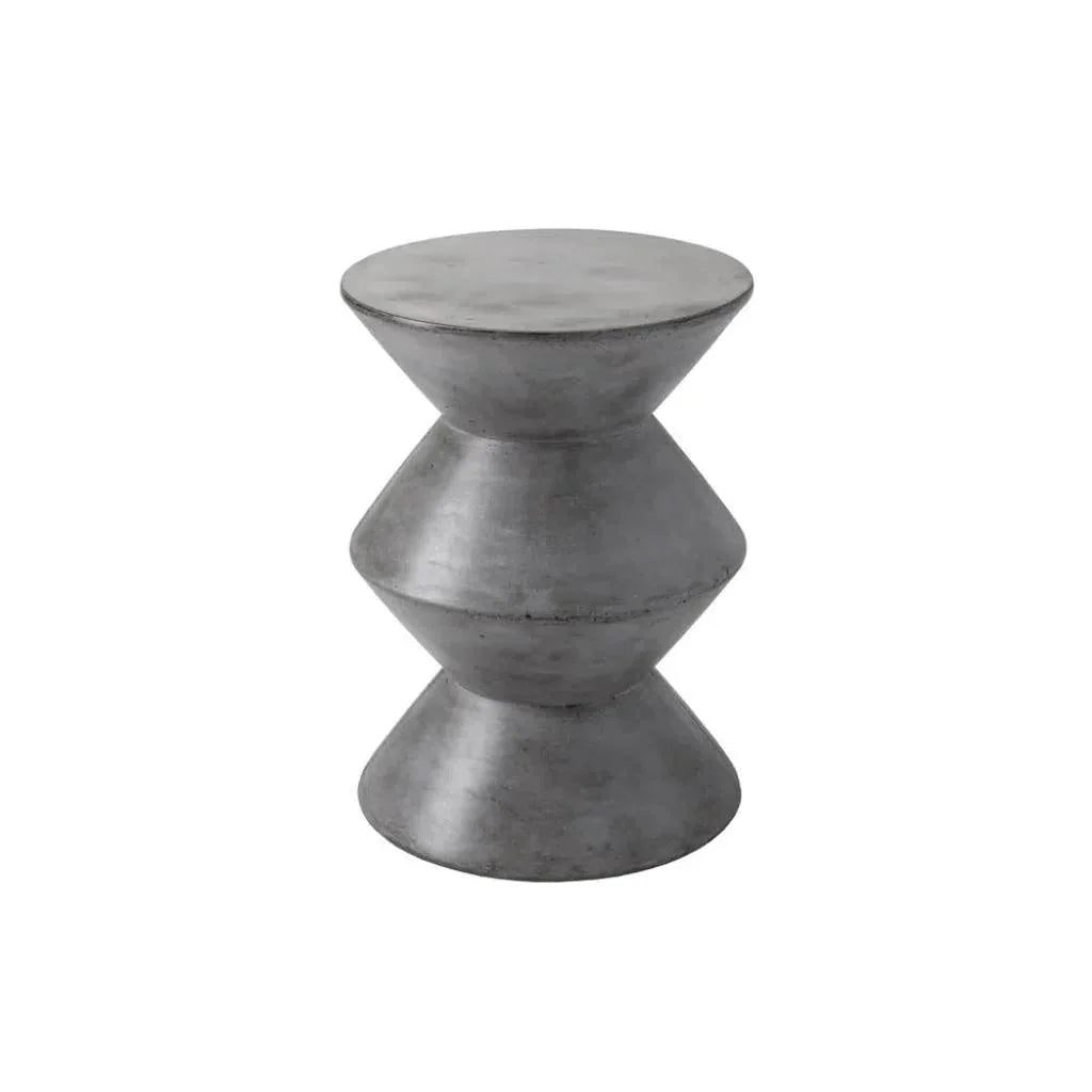 Union Concrete Outdoor Round End Table - LOOMLAN - SUNPAN - Outdoor Side Tables