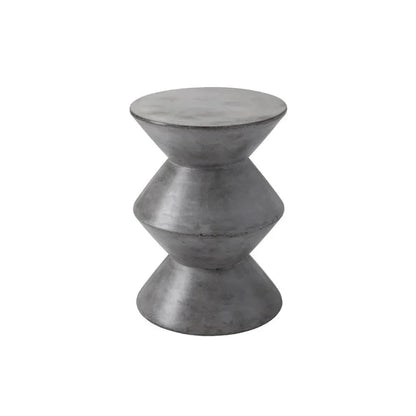 Union Concrete Outdoor Round End Table - LOOMLAN - SUNPAN - Outdoor Side Tables