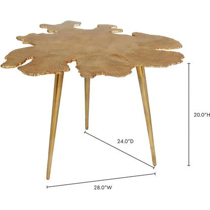 Unique Gold Side Table Gold Art Deco - LOOMLAN - Moe's Home - Side Tables