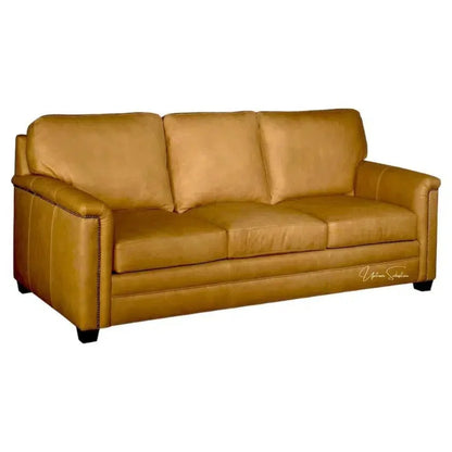 United We Sit Leather Sofa Made for Patriots - LOOMLAN - Uptown Sebastian - Sofas & Loveseats