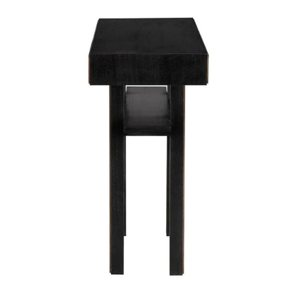 Uomo Wooden Black Console Table - LOOMLAN - Noir - Console Tables