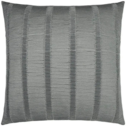 Upstate Silver Textured Grey Silver Large Throw Pillow - LOOMLAN - D.V. Kap - Throw Pillows