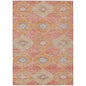 Uraain Coral Washable Indoor-Outdoor Rug
