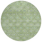 Uraas Green Washable Indoor-Outdoor Rug