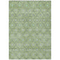 Uraas Green Washable Indoor-Outdoor Rug