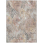 Uraien Brown Washable Indoor-Outdoor Rug