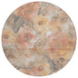 Uraien Peach Washable Indoor-Outdoor Rug