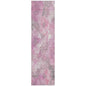 Uraien Pink Washable Indoor-Outdoor Rug