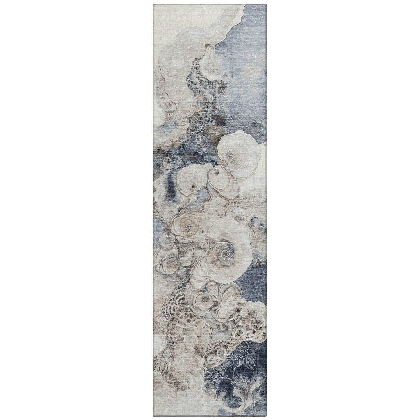 Uraion Ivory Washable Indoor-Outdoor Rug