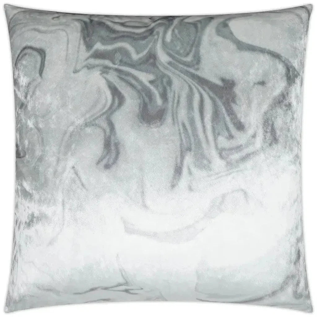 Ural Haze Abstract White Large Throw Pillow Insert - LOOMLAN - D.V. Kap - Throw Pillows