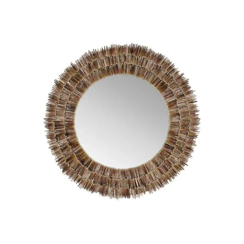 Urchin Spine Round Wall Mirror - LOOMLAN - Chelsea House - Wall Mirrors