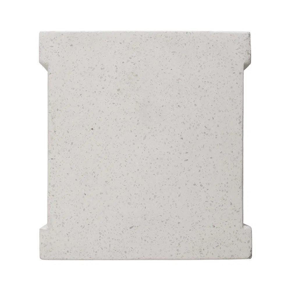 Uri 18 in. Square Terrazzo Garden Stool-Garden Stools-Emissary-LOOMLAN