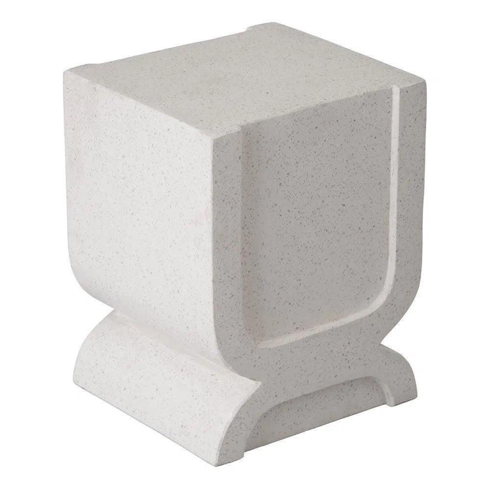 Uri 18 in. Square Terrazzo Garden Stool-Garden Stools-Emissary-LOOMLAN