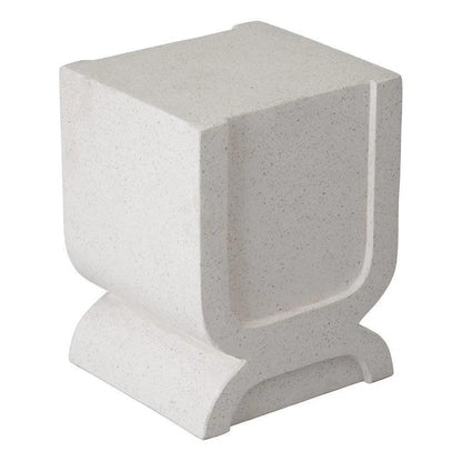 Uri 18 in. Square Terrazzo Garden Stool-Garden Stools-Emissary-LOOMLAN