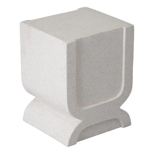 Uri 18 in. Square Terrazzo Garden Stool-Garden Stools-Emissary-LOOMLAN