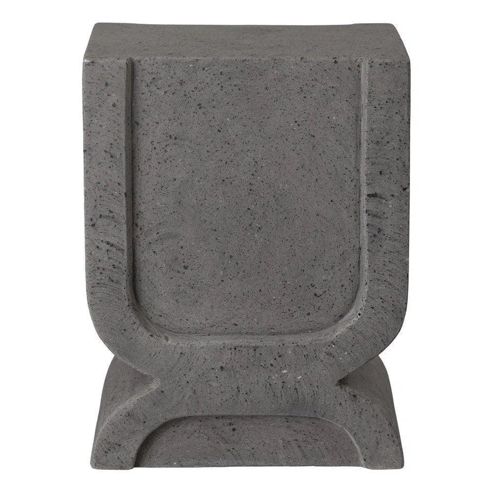 Uri 18 in. Square Terrazzo Garden Stool-Garden Stools-Emissary-LOOMLAN
