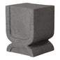 Uri 18 in. Square Terrazzo Garden Stool-Garden Stools-Emissary-Terrazzo Gray-LOOMLAN