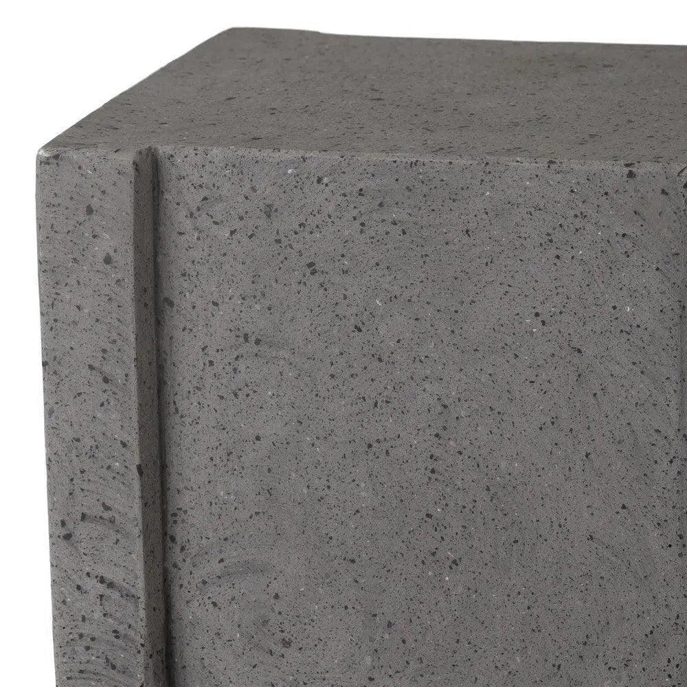 Uri 18 in. Square Terrazzo Garden Stool-Garden Stools-Emissary-LOOMLAN