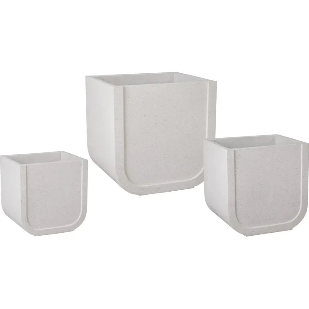 Uri Square Terrazzo Planter - LOOMLAN - Planters