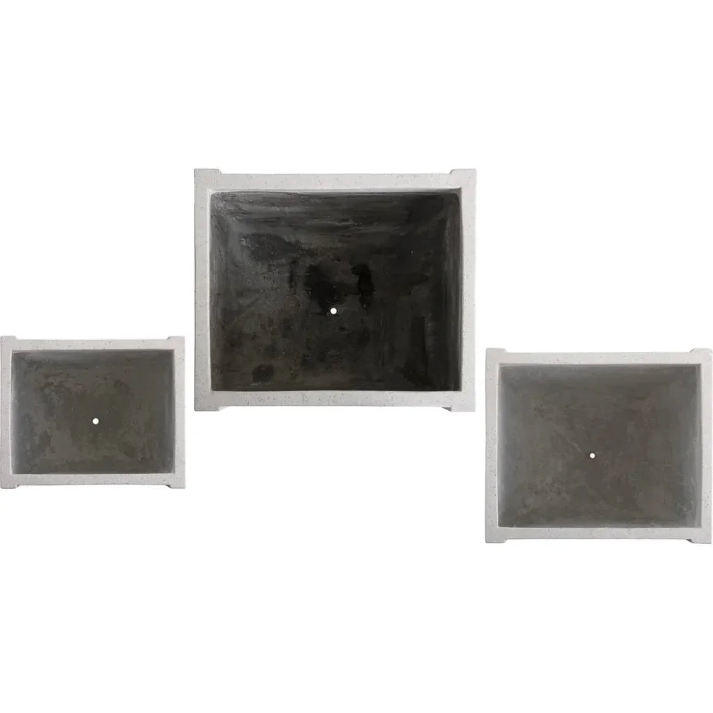 Uri Square Terrazzo Planter - LOOMLAN - Planters