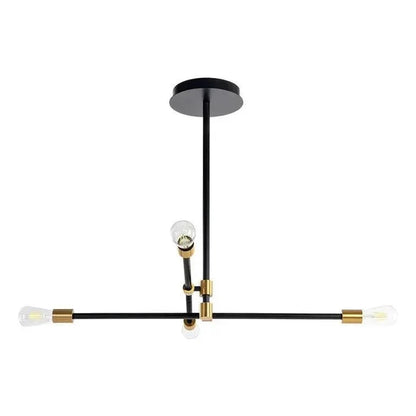 VAL Chandelier Black Brass Adjustable Arms - LOOMLAN - SUNPAN - Chandeliers