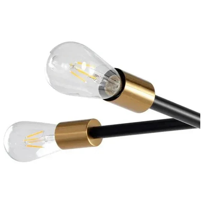 VAL Chandelier Black Brass Adjustable Arms - LOOMLAN - SUNPAN - Chandeliers