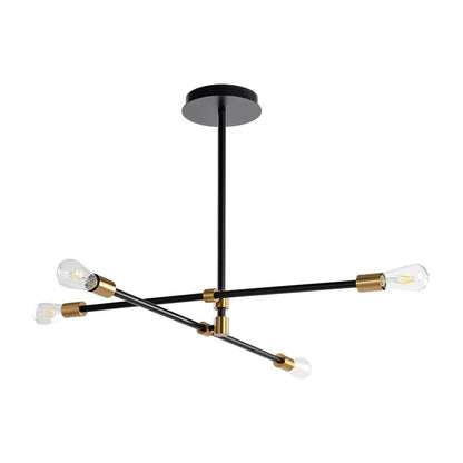 VAL Chandelier Black Brass Adjustable Arms - LOOMLAN - SUNPAN - Chandeliers