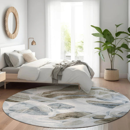 Vaelanor Blue Washable Indoor-Outdoor Rug