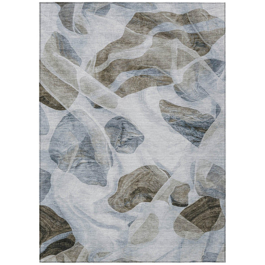 Vaelanor Blue Washable Indoor-Outdoor Rug