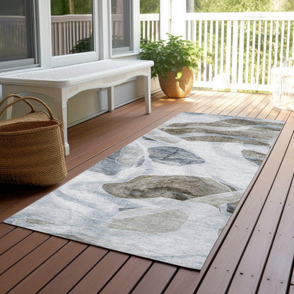 Vaelanor Blue Washable Indoor-Outdoor Rug