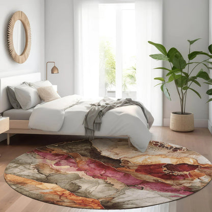 Vaelara Brown Washable Indoor-Outdoor Rug