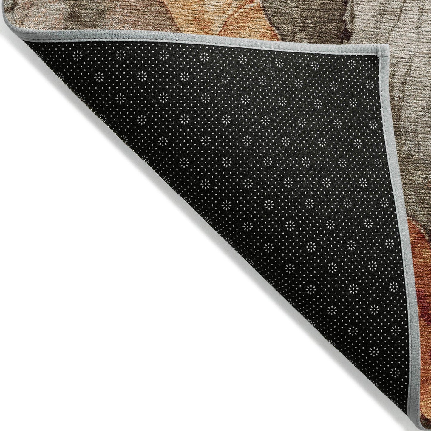 Vaelara Brown Washable Indoor-Outdoor Rug