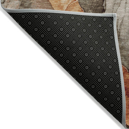 Vaelara Brown Washable Indoor-Outdoor Rug