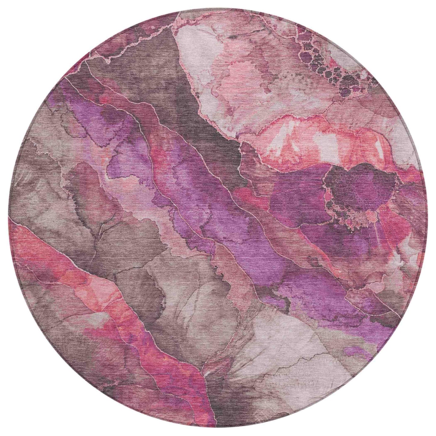 Vaelara Pink Washable Indoor-Outdoor Rug
