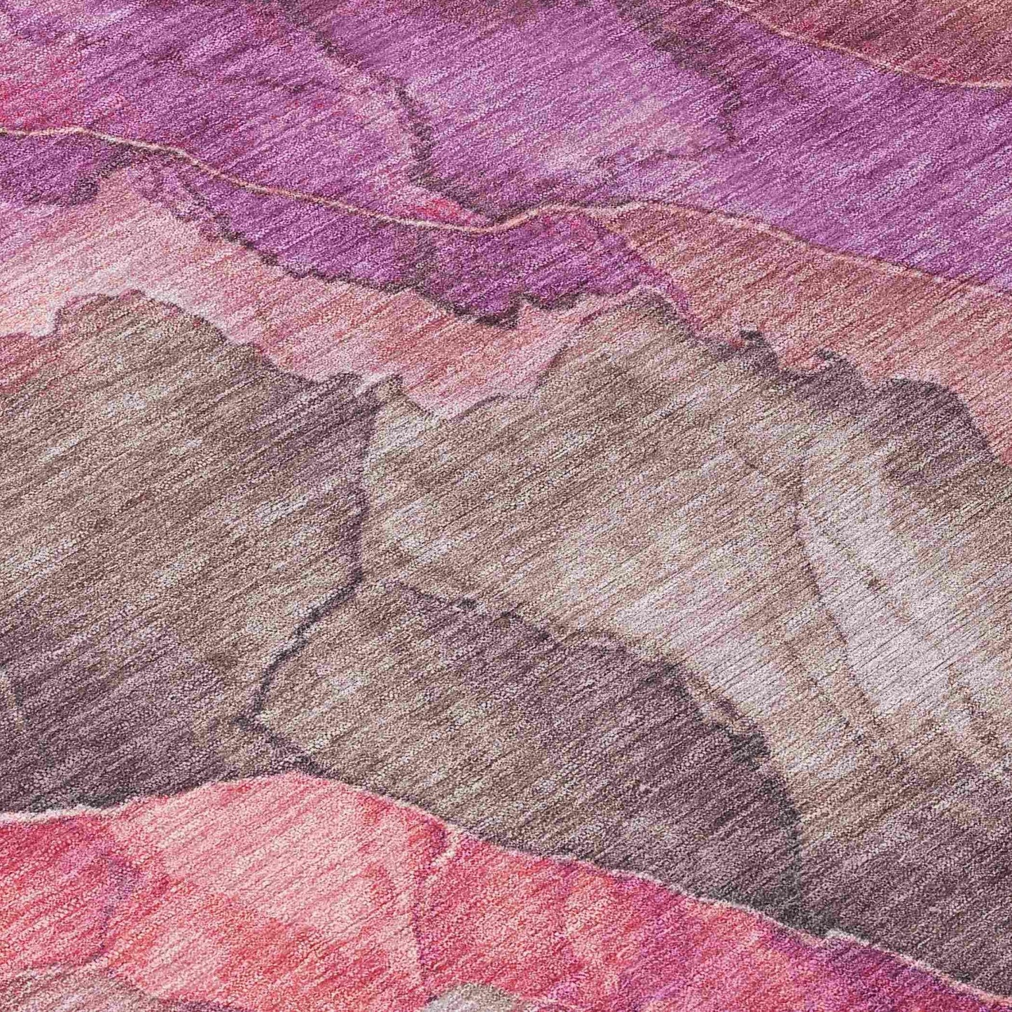 Vaelara Pink Washable Indoor-Outdoor Rug