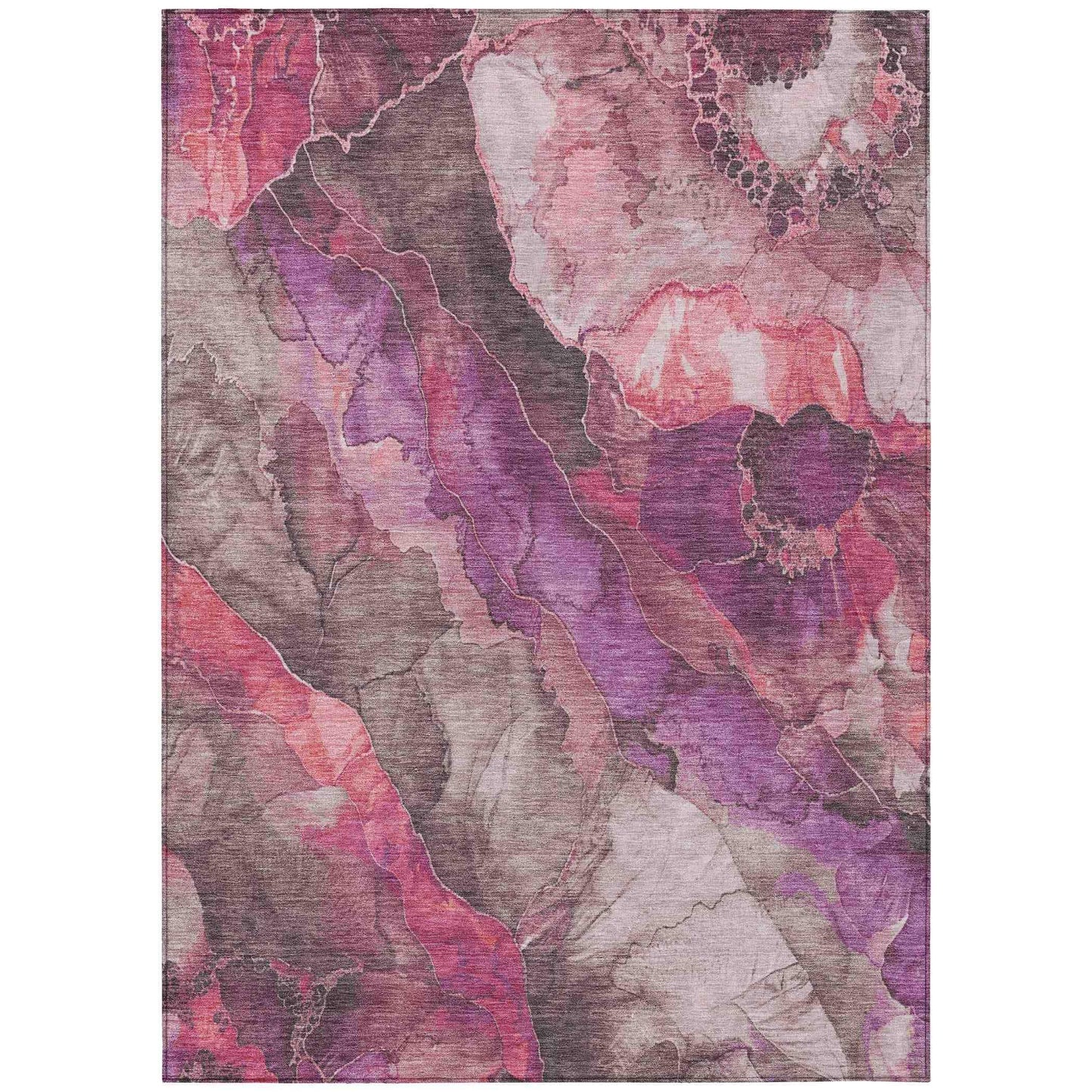 Vaelara Pink Washable Indoor-Outdoor Rug