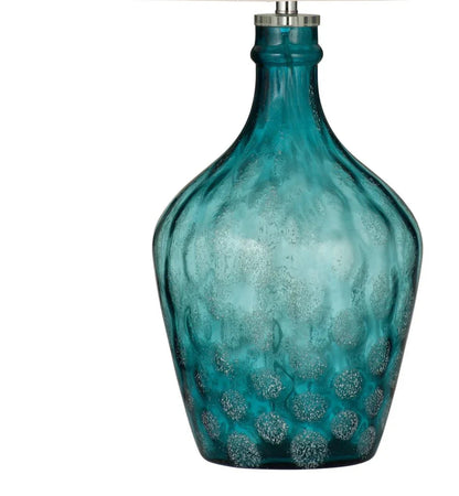 Valarie Blue Art Glass Table Lamp - LOOMLAN - Bassett Mirror - Table Lamps