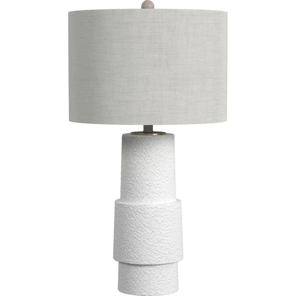 Valdivia Polyresin White Table Lamp - LOOMLAN - Bassett Mirror - Table Lamps