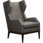 Valentina Leather Elegant Wingback Chair - LOOMLAN - Olivia + Quinn - Club Chairs