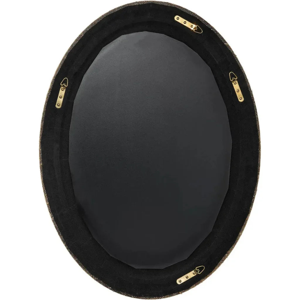 Valley Raffia Oval Wall Mirror - LOOMLAN - Jamie Young - Wall Mirrors